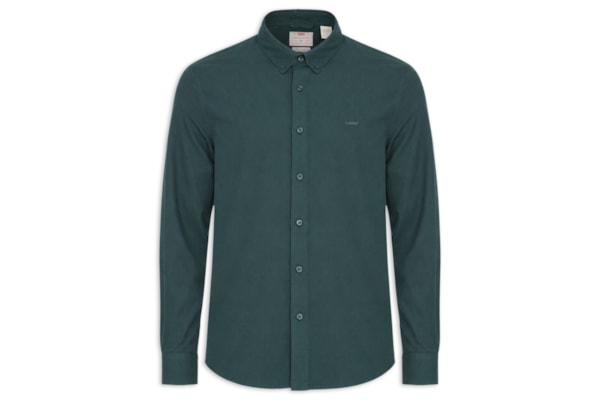 Camisa Masculina Relaxed Fit Authentic Oxford - Verde