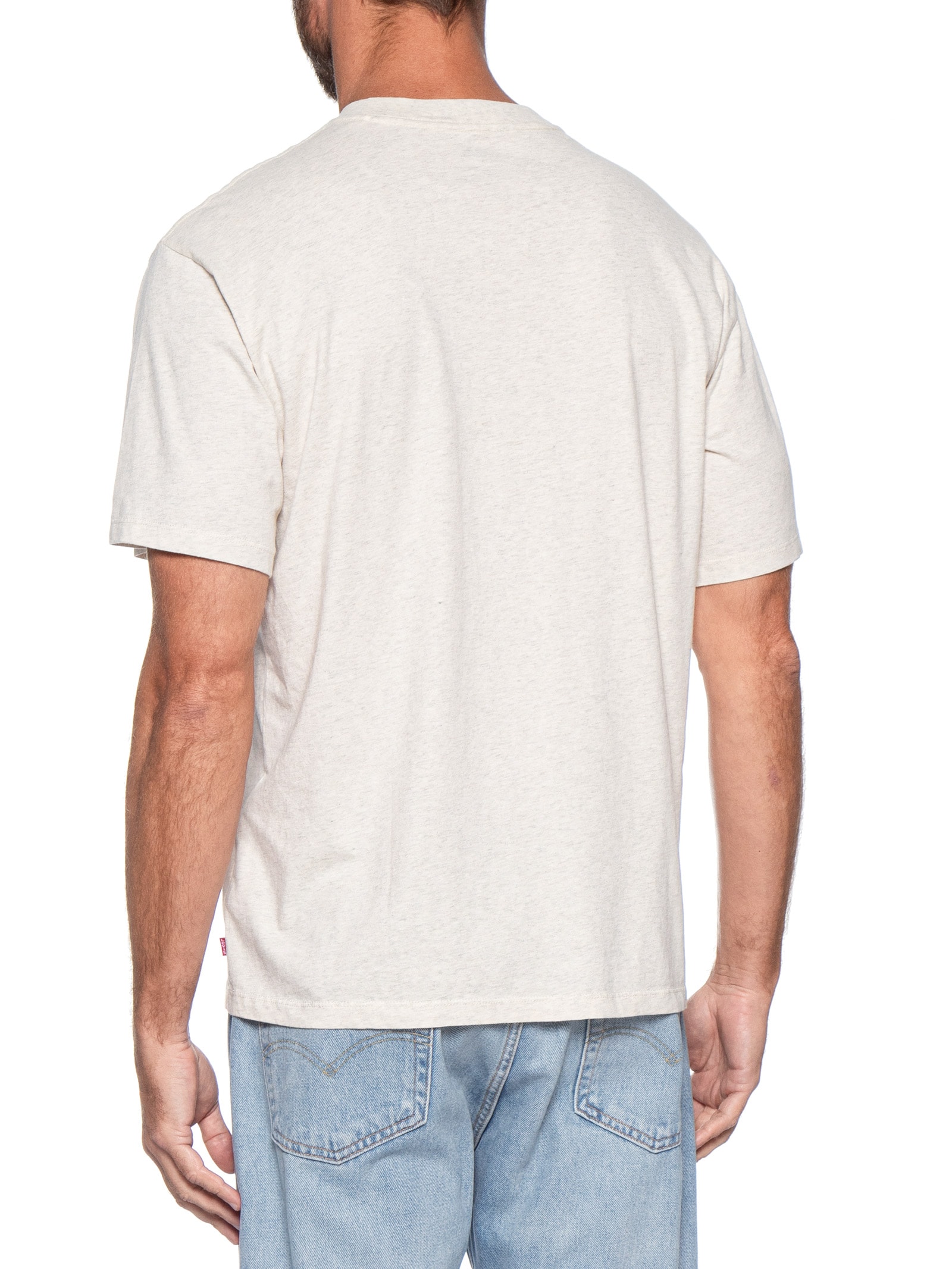 Camisa Masculina Relaxed Fit Ventura Henley Off White Levi's