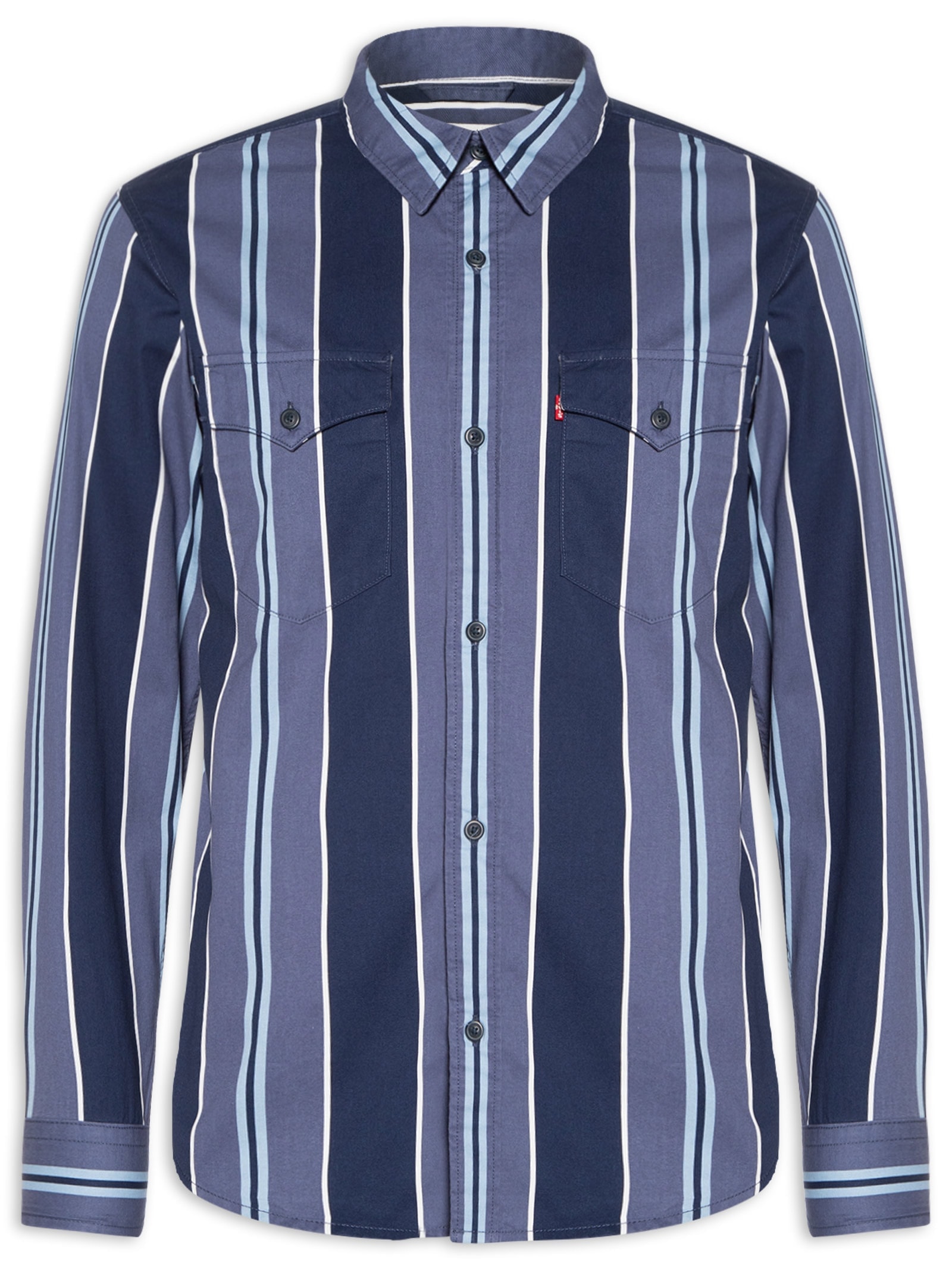Camisa Masculina Relaxed Fit Western Azul Levi's