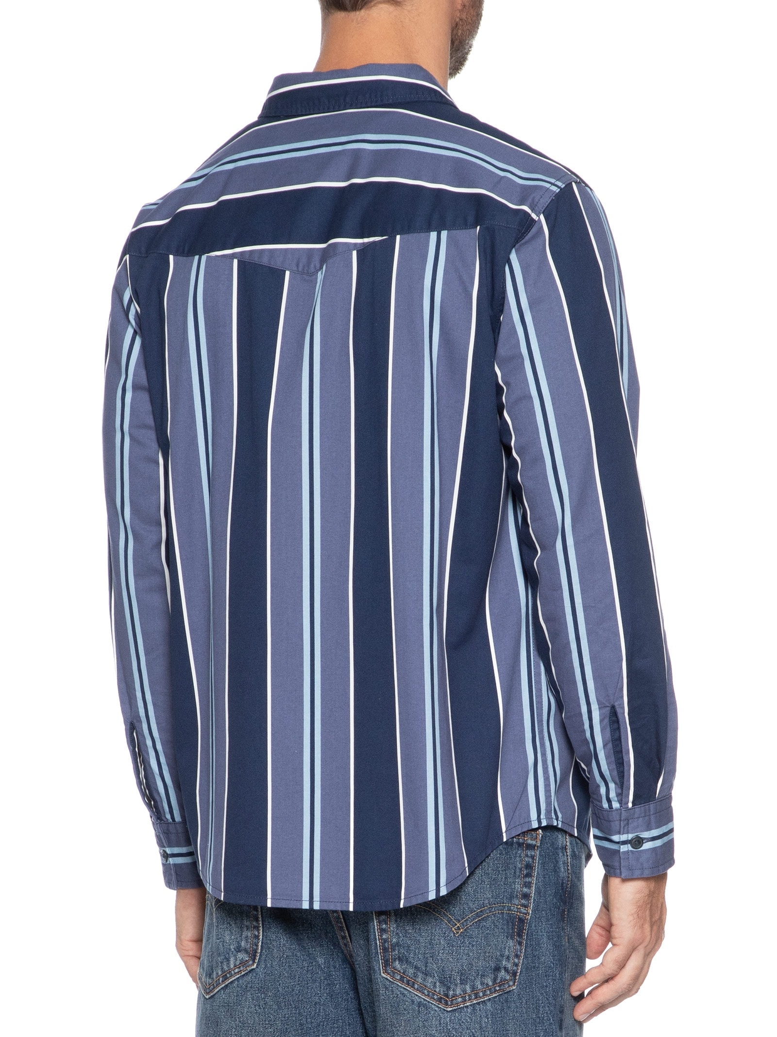 Camisa Masculina Relaxed Fit Western Azul Levi's