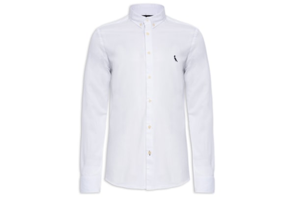 Camisa Masculina Reserva Sport Oxford - Branco