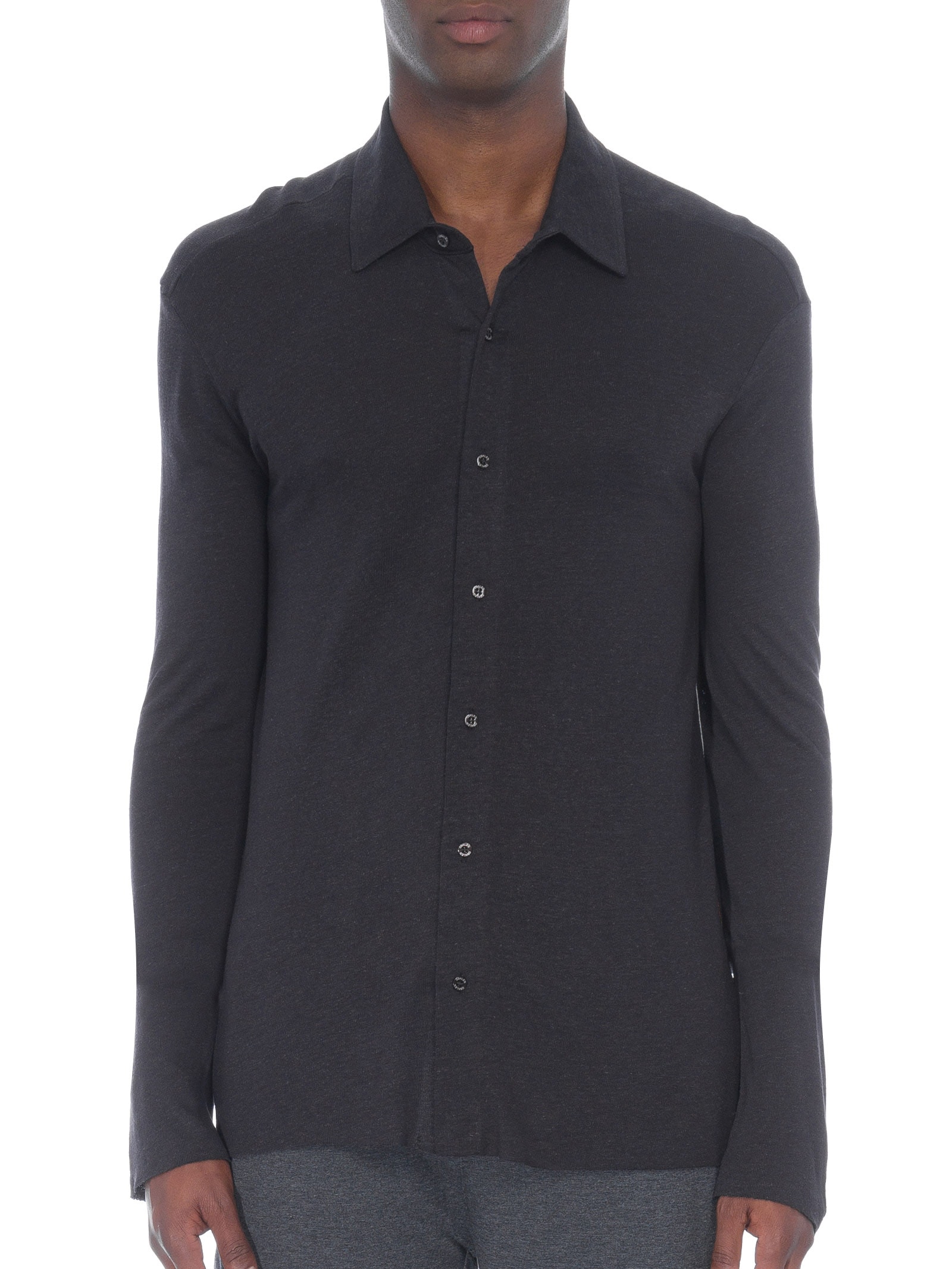 Camisa Masculina Rustic Pesponto Preto Osklen