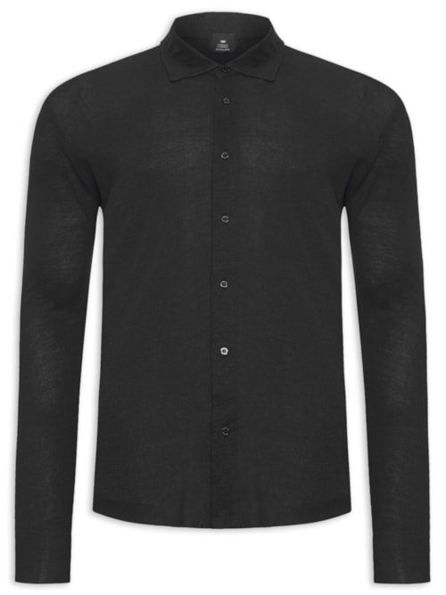Camisa Masculina Rustic Pesponto - Preto