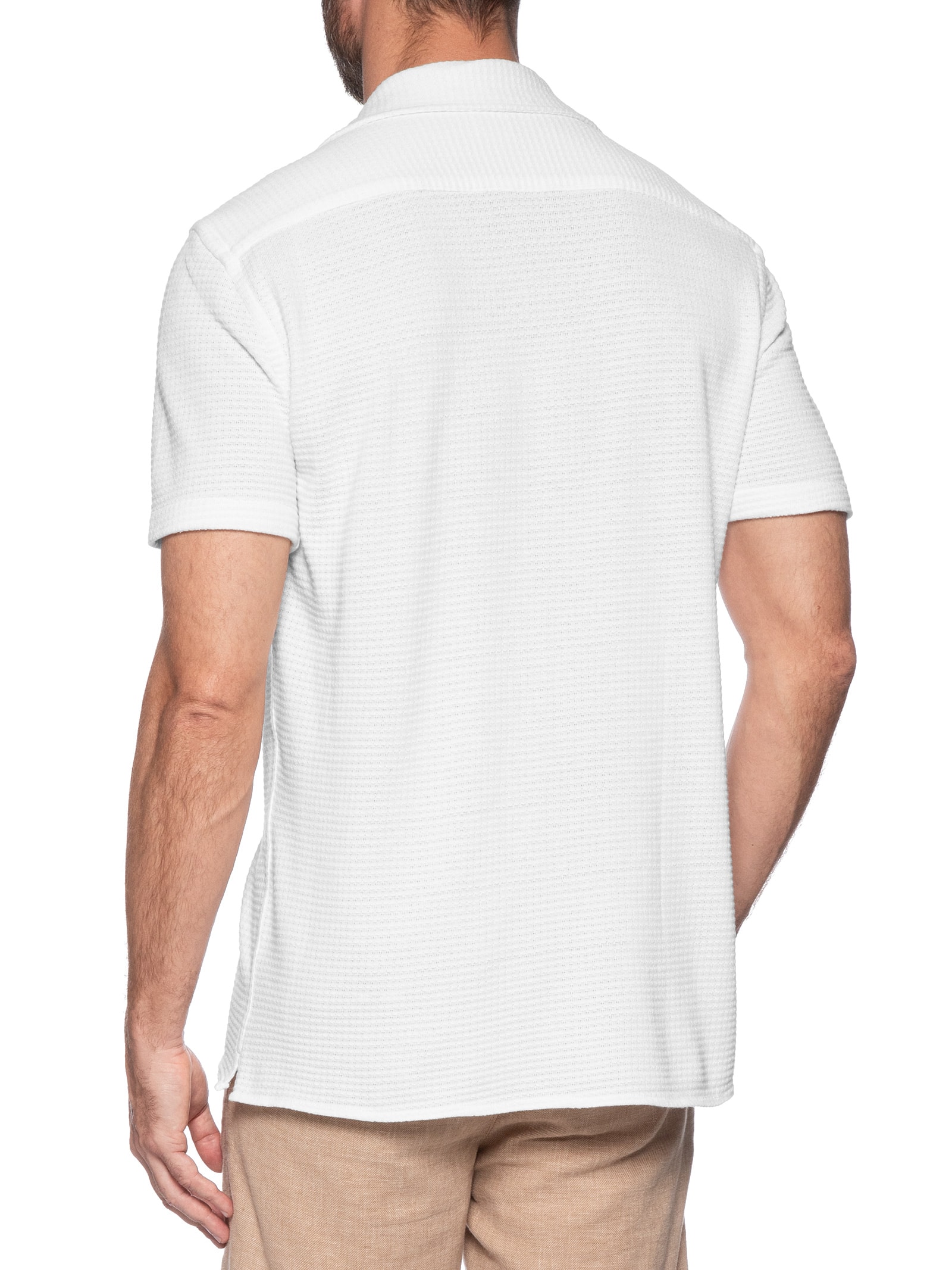 Camisa Masculina Santorini  Branco Pineapple
