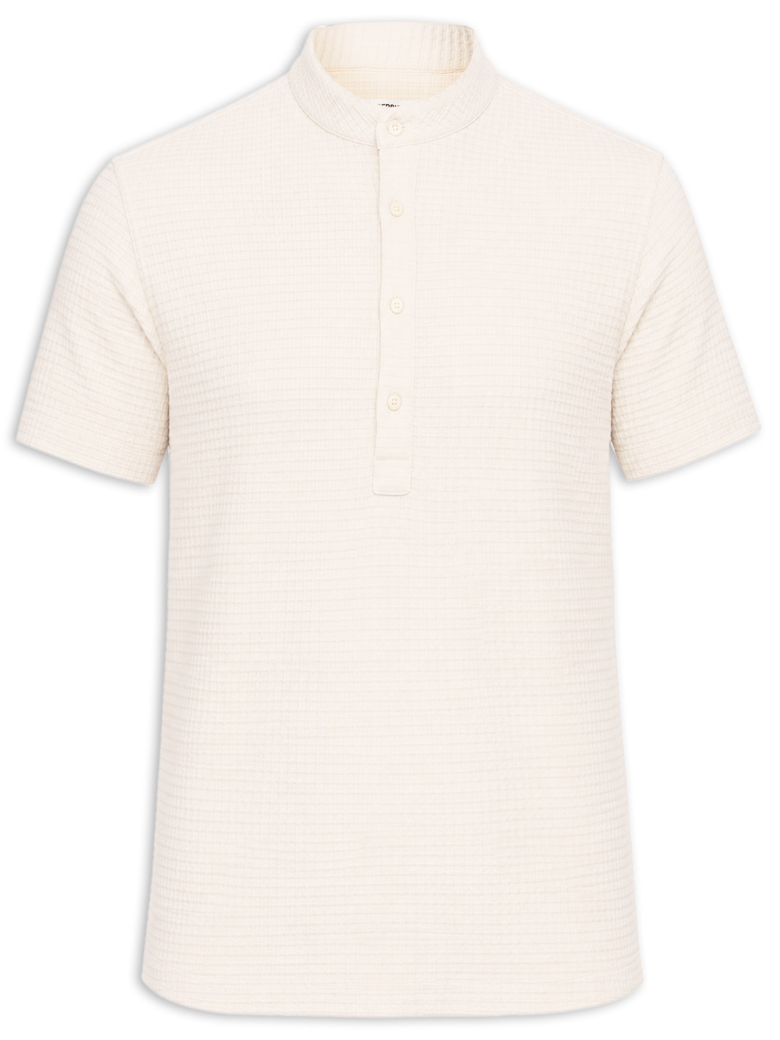 Camisa Masculina Santorini Malha Block Poliamida Bege Sergio K