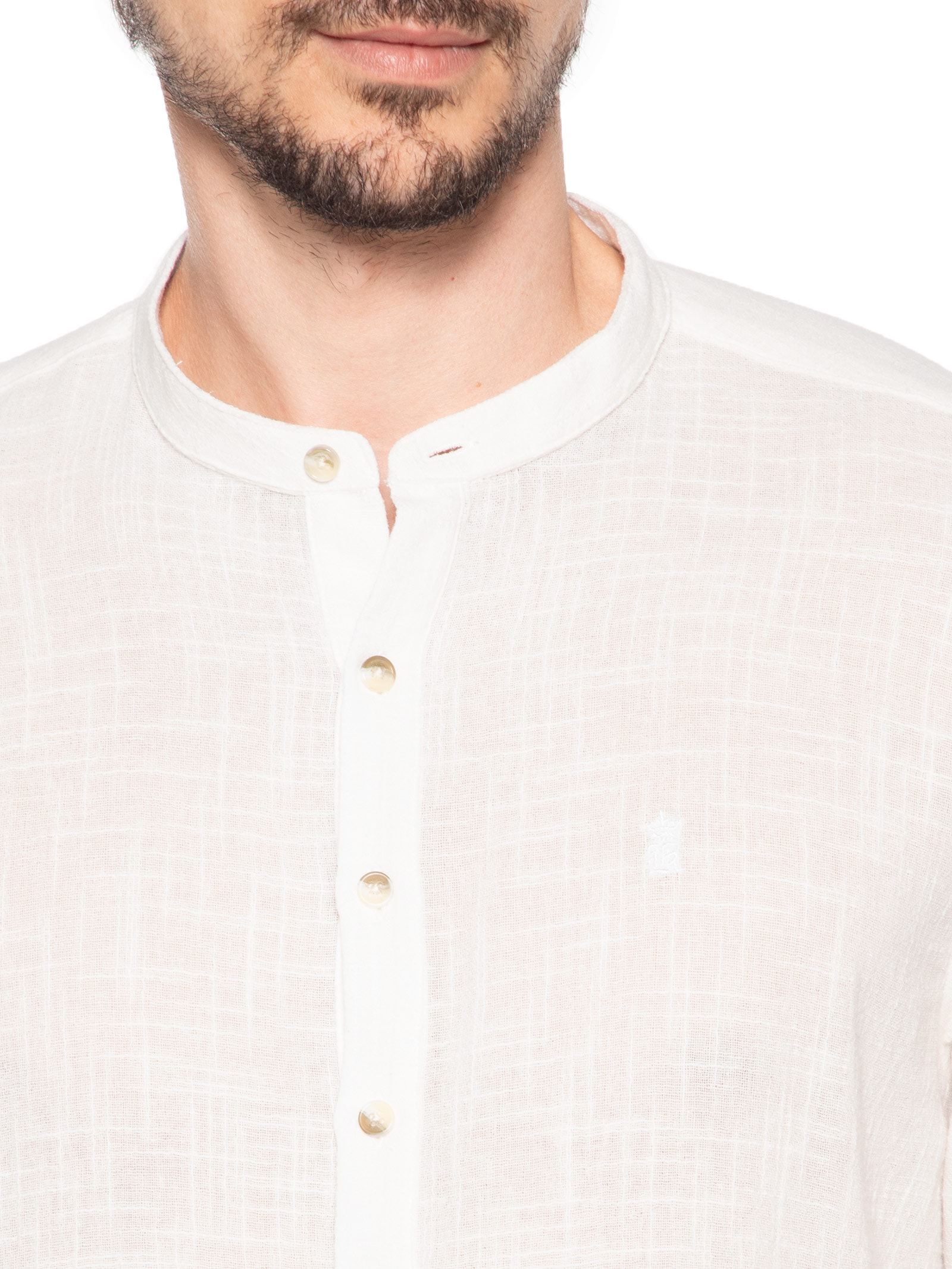 Camisa Masculina Santorini Regular Fit Branco Sergio K