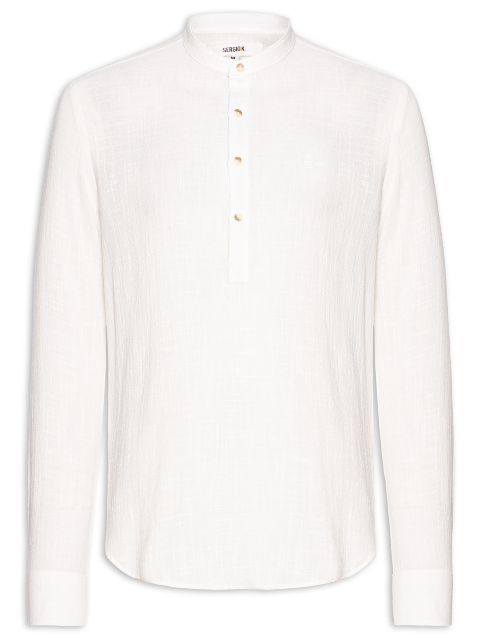 Camisa Masculina Santorini Regular Fit Branco Sergio K