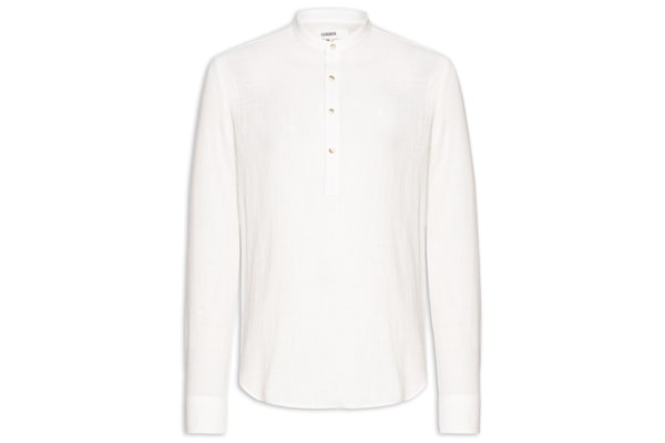 Camisa Masculina Santorini Regular Fit - Branco