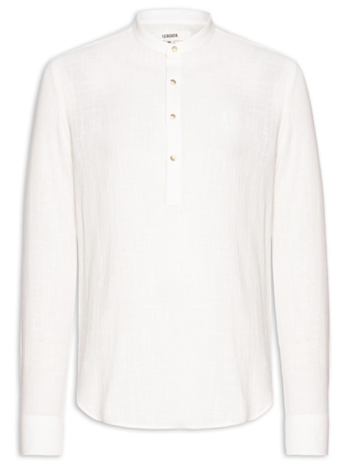 Camisa Masculina Santorini Regular Fit – Branco