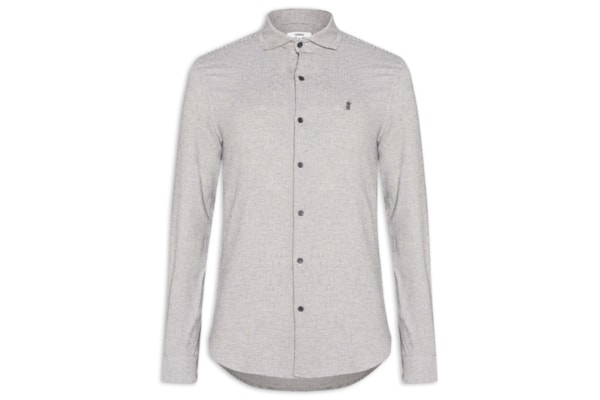 Camisa Masculina Setas Bicolor – Bege