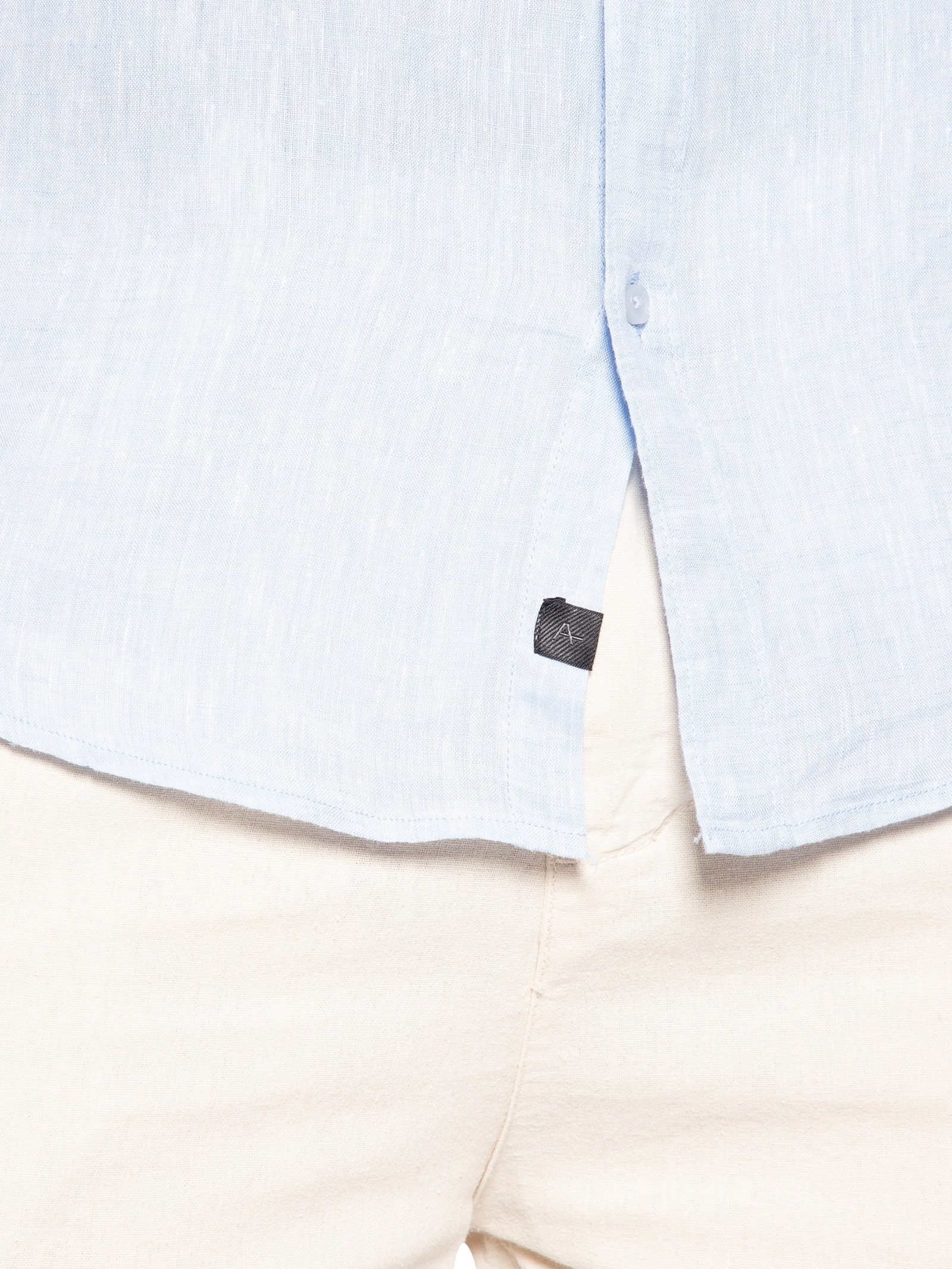 Camisa Masculina Sl Linho Irlandês Azul Aramis