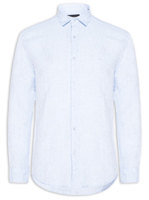 Camisa Masculina Sl Linho Irlandês – Azul