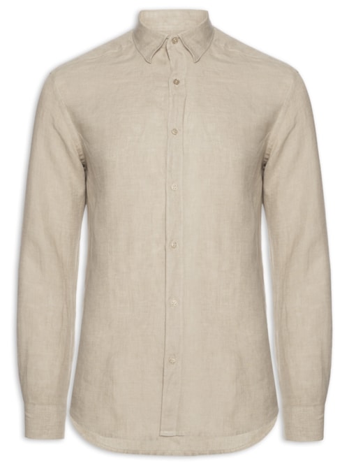Camisa Masculina Sl Linho Irlandês – Bege