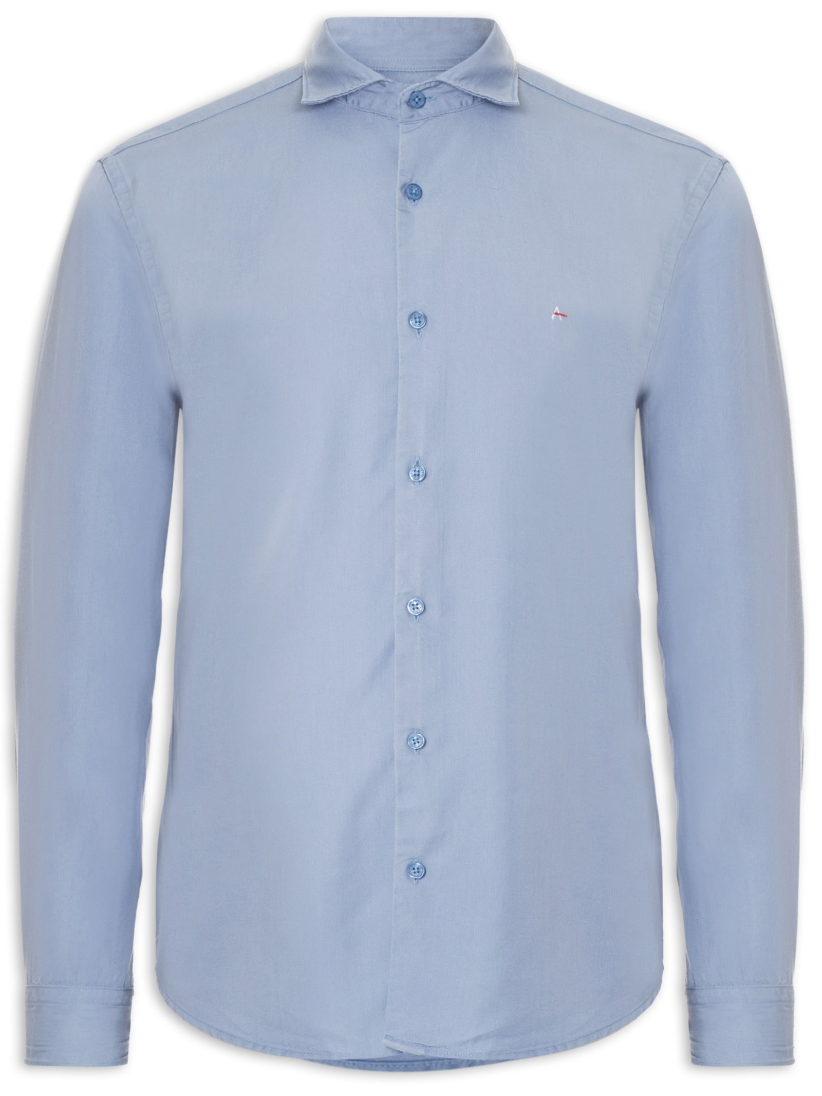 Camisa Masculina Sl Liocel Lisa Out Azul Aramis