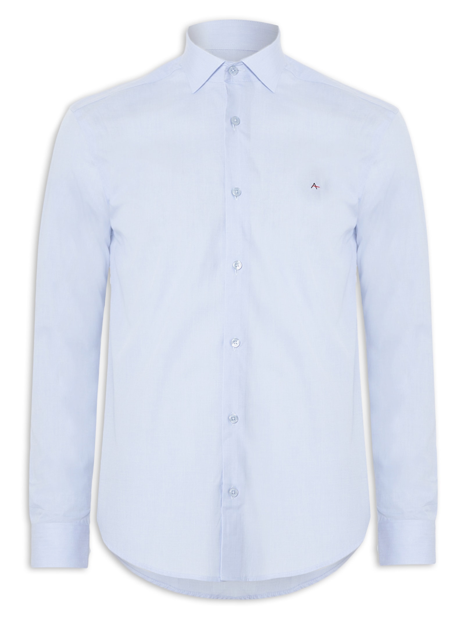 Camisa Masculina Sl Tricoline Fil A Fil Out Azul Aramis