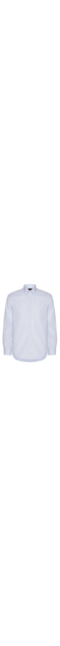 Camisa Masculina Slim Algodão Fio 50 Listrada - Azul