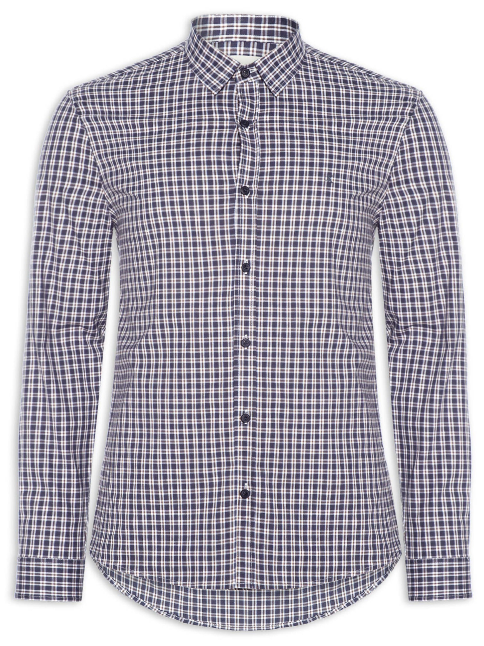 Camisa Masculina Slim Cotton Stretch – Azul Calvin Klein Jeans