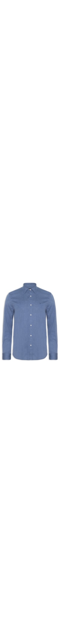 Camisa Masculina Slim Fil a Fil Antilia - Azul