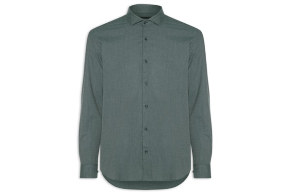 Camisa Masculina Slim Fil A Fil Antilia  - Verde