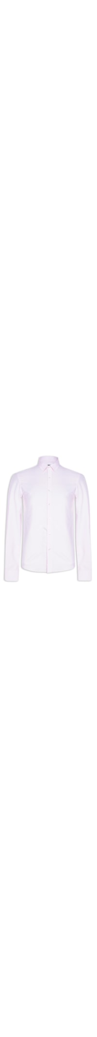 Camisa Masculina Slim Fit Algodão - Rosa