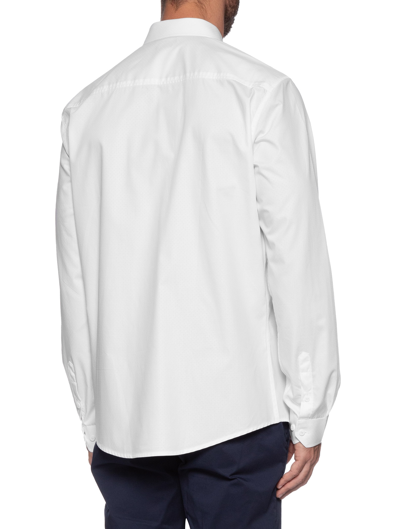 Camisa Masculina Slim Fit Branco Forum