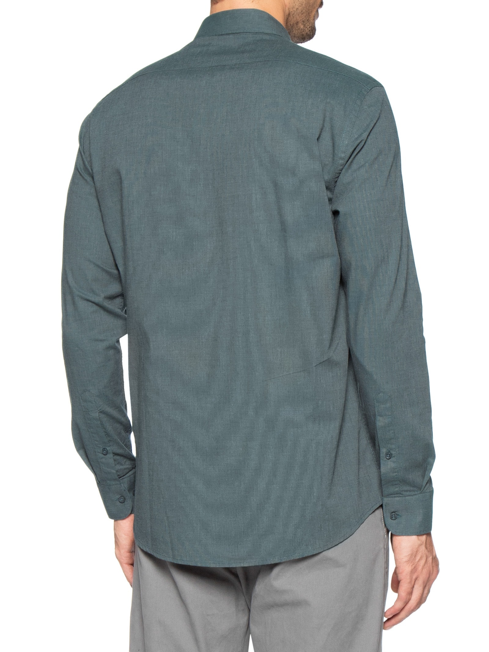 Camisa Masculina Slim Fit Fila Fil Antilia Verde Aramis