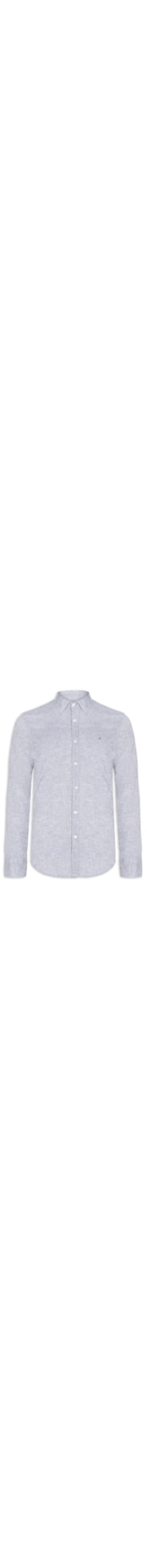 Camisa Masculina Slim Fit Linho - Cinza