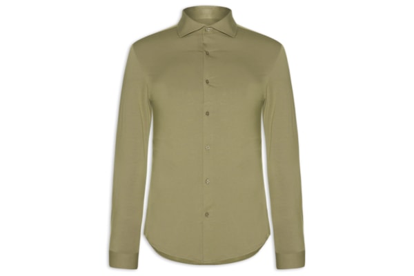 Camisa Masculina Slim Fit Malha Tech - Bege