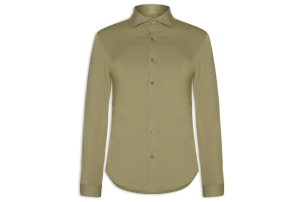 Camisa Masculina Slim Fit Malha Tech - Bege