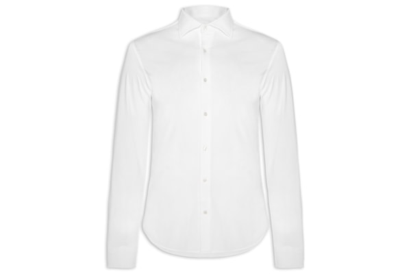 Camisa Masculina Slim Fit Malha Tech - Branco