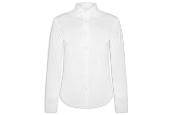 Camisa Masculina Slim Fit Malha Tech - Branco