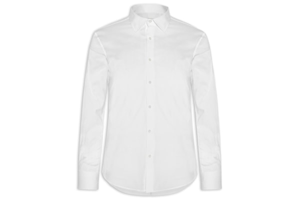 Camisa Masculina Slim Fit Malha Tech - Branco