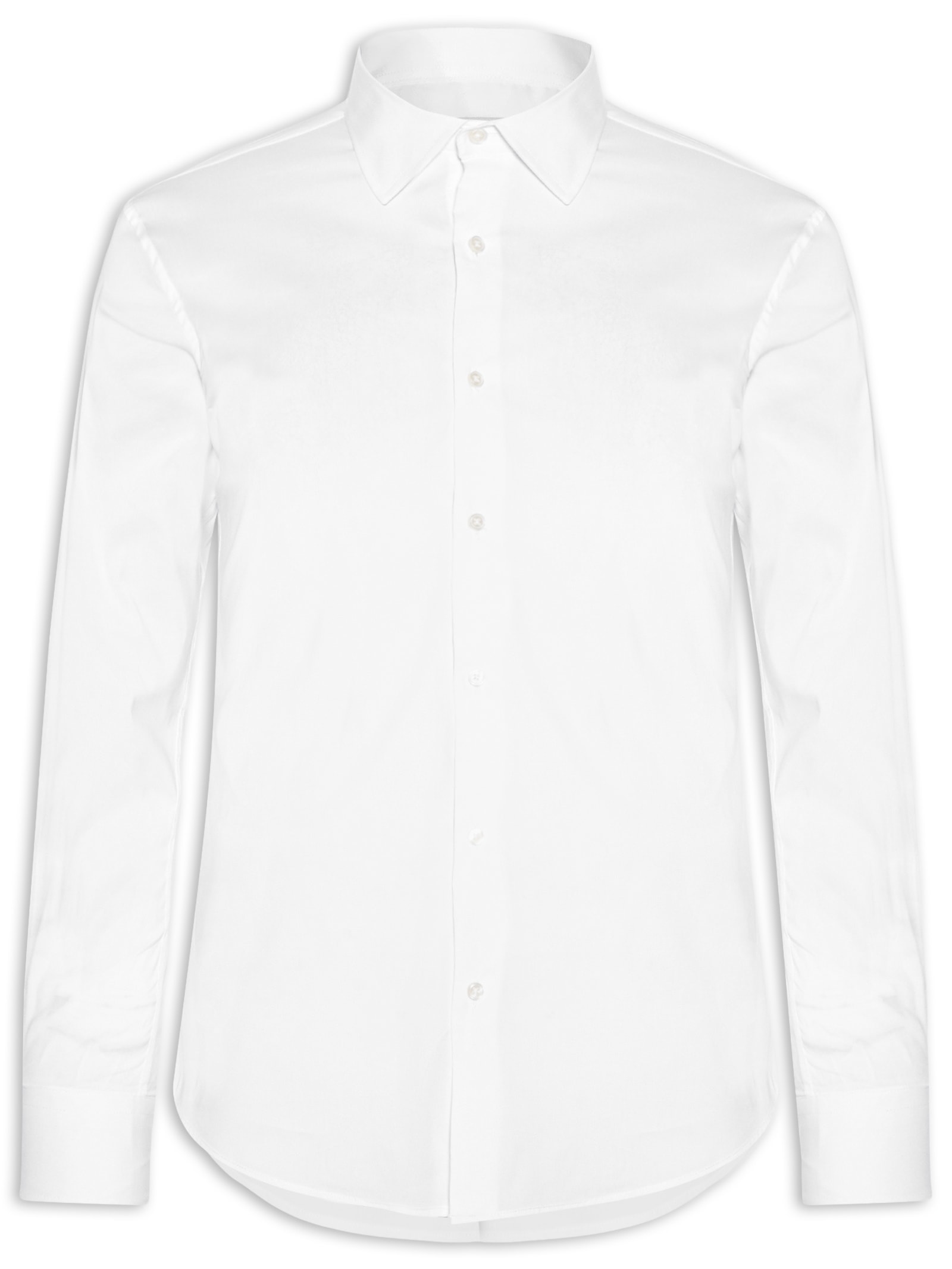 Camisa Masculina Slim Fit Malha Tech Branco '2 Essential