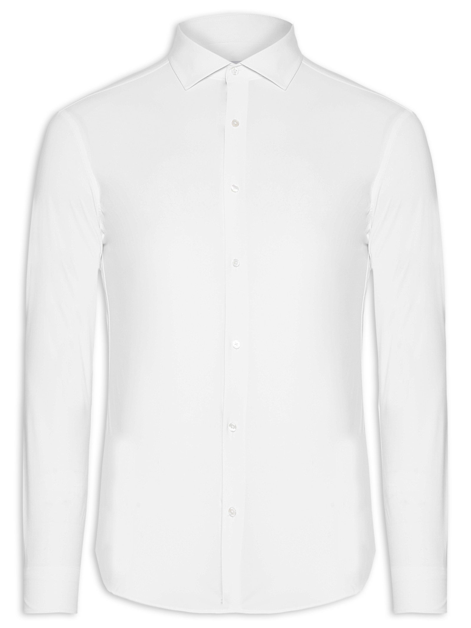 Camisa Masculina Slim Fit Malha Tecnológica Branco '2 Essential