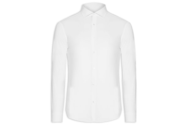 Camisa Masculina Slim Fit Malha Tecnológico - Branco