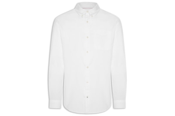Camisa Masculina Slim Fit Oxford Orgânico - Branco