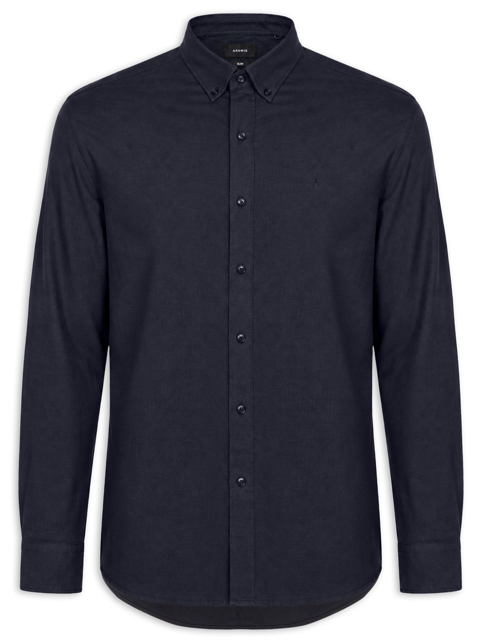 Camisa Masculina Slim Fit Oxford Planalt Bndw Azul Aramis