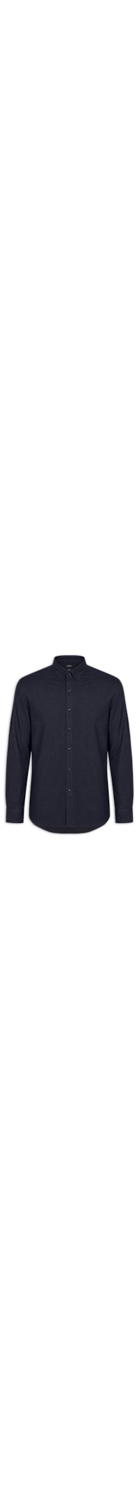 Camisa Masculina Slim Fit Oxford Planalt Bndw - Azul