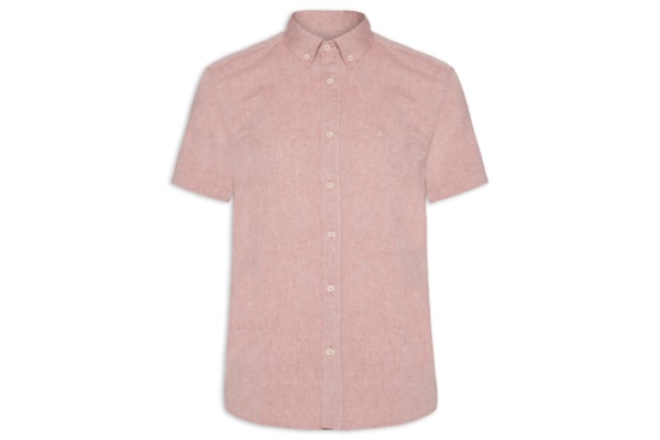 Camisa Masculina Slim Fit Oxford Planalt - Rosa