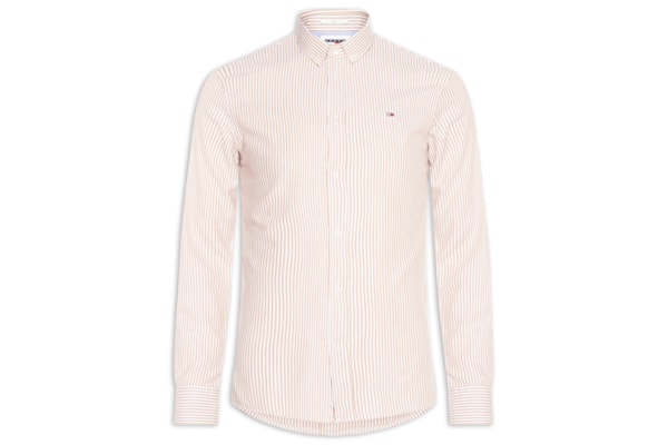Camisa Masculina Slim Fit Oxford - Rosa