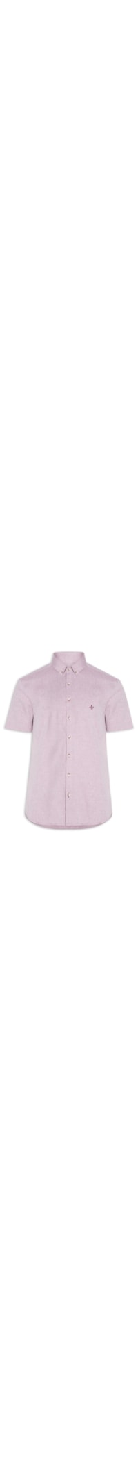 Camisa Masculina Slim Fit Oxford - Vermelho