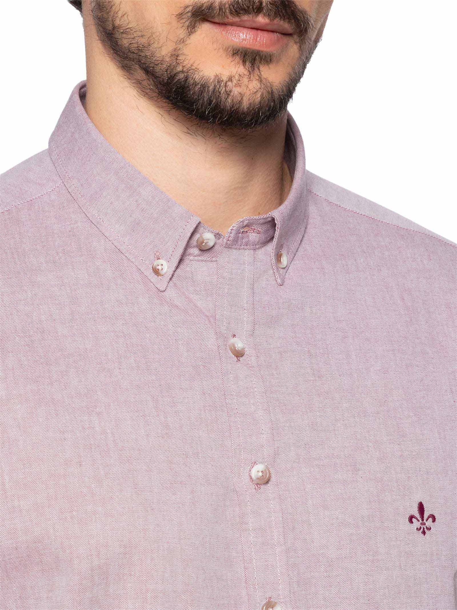Camisa Masculina Slim Fit Oxford Vermelho Dudalina