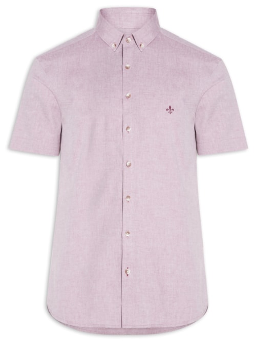 Camisa Masculina Slim Fit Oxford – Vermelho