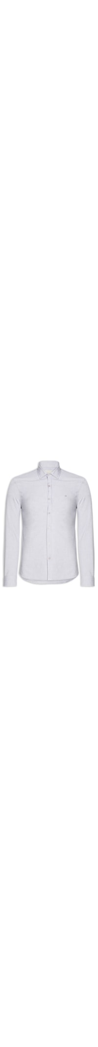 Camisa Masculina Slim Fit Tela De Algodão - Cinza