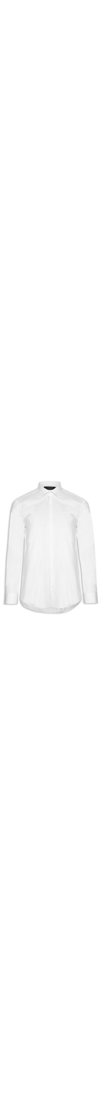 Camisa Masculina Slim Fit Tricoline Stretch - Branco