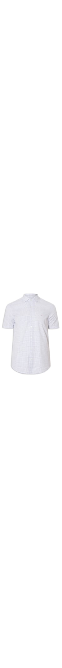 Camisa Masculina Slim Fit Xadrez - Azul