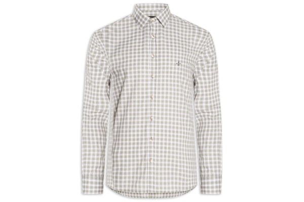 Camisa Masculina Slim Fit Xadrez - Verde