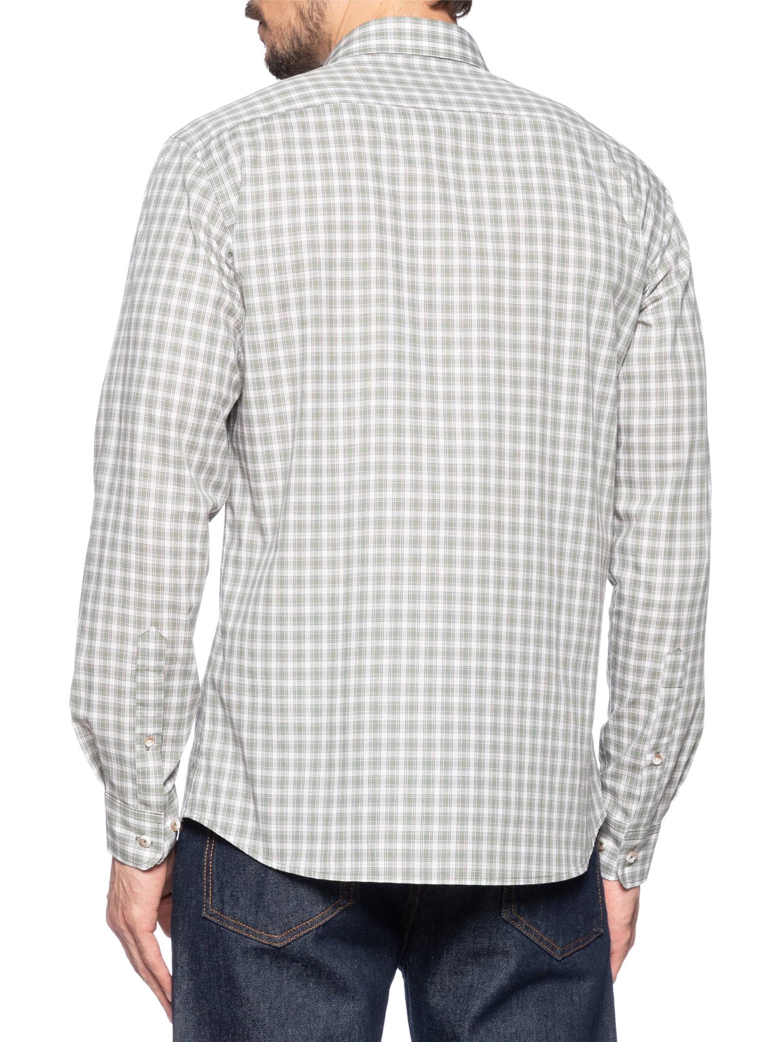 Camisa Masculina Slim Fit Xadrez Verde Dudalina