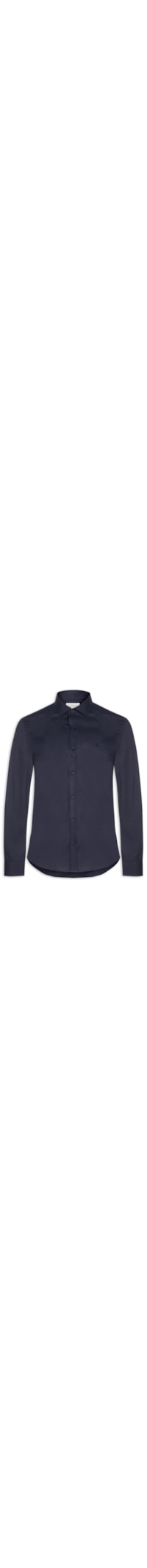 Camisa Masculina Slim Galles Stretch - Azul