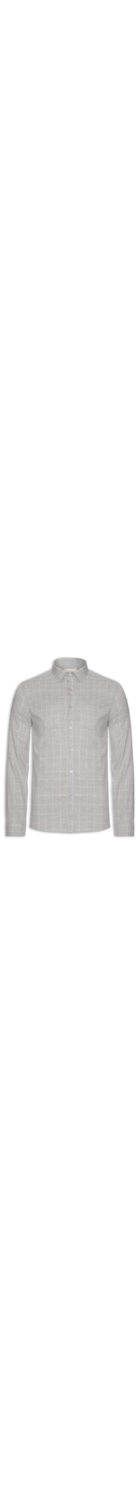 Camisa Masculina Slim Mescla - Cinza